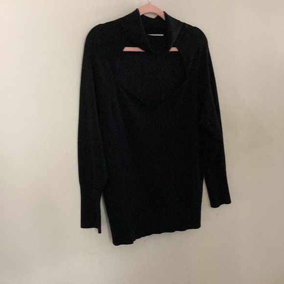 NWT Black Open Front Turtleneck by Pennington - Picture 4 of 7